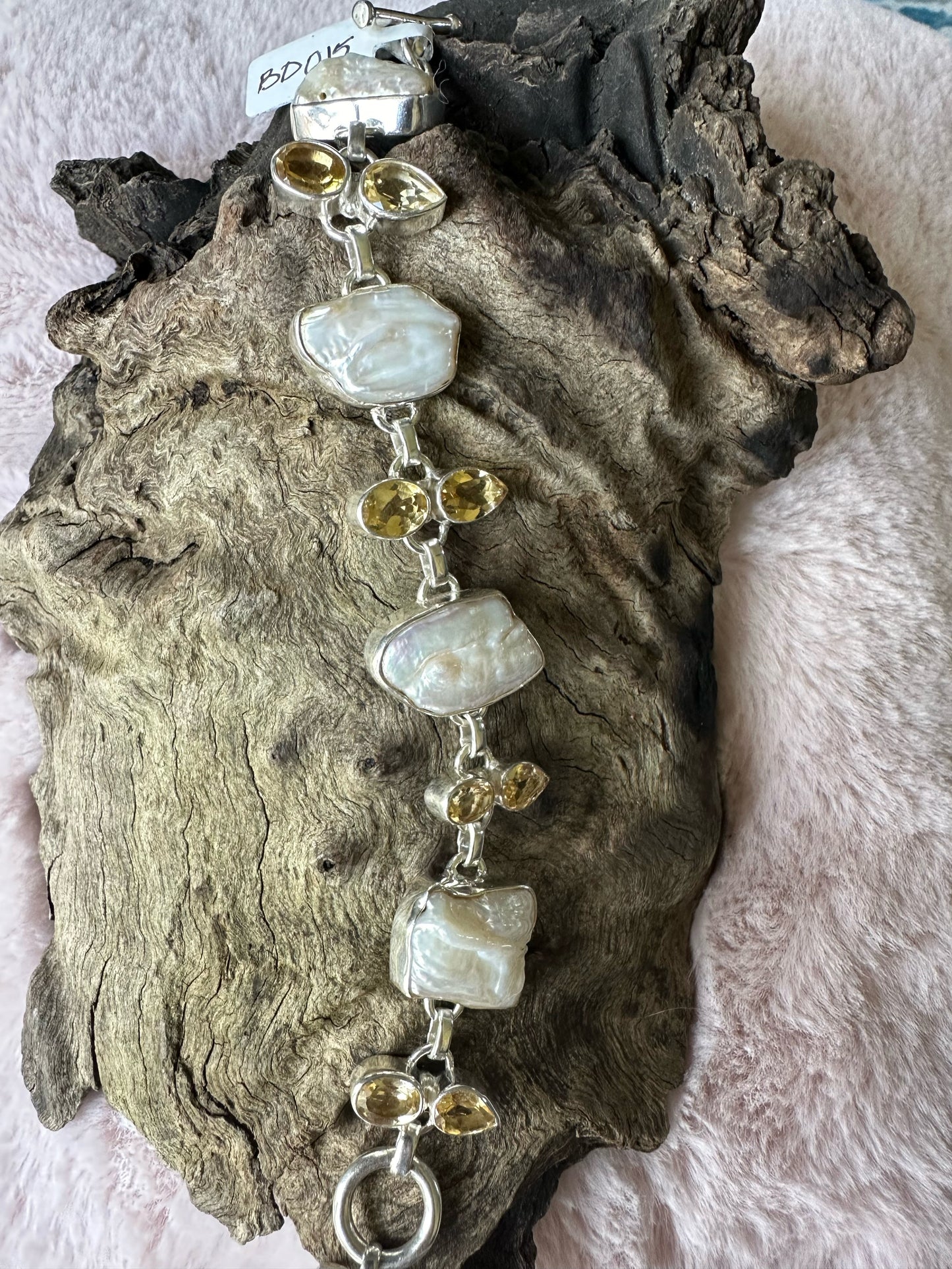 Blister Pearl with Citrine